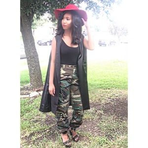 Black Long Cape Blazer